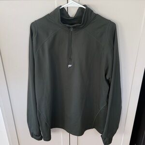 Fabletics Green Quarter-Zip Pullover